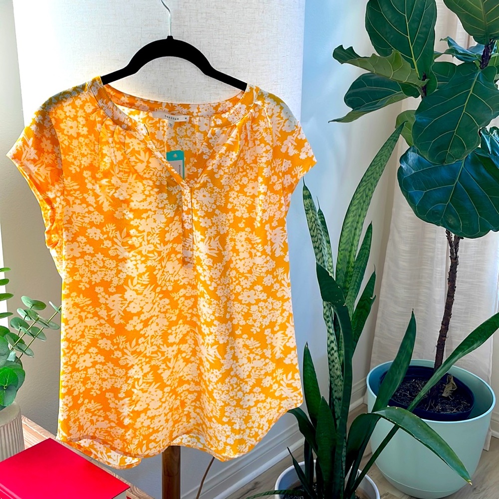 Yellow Floral Top